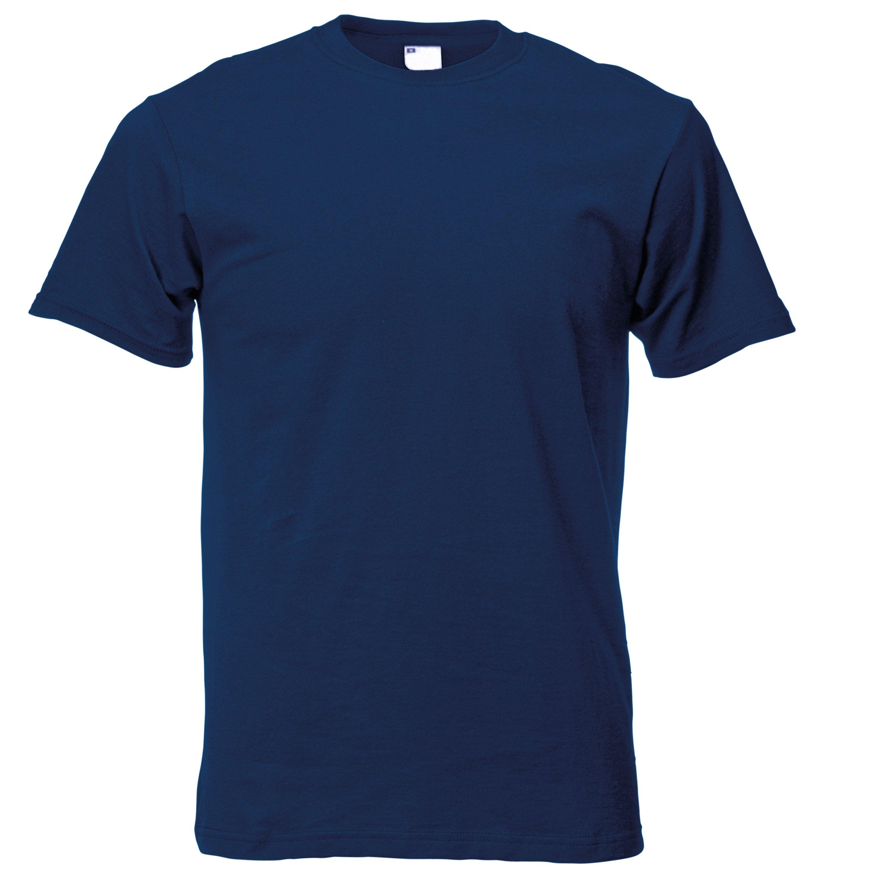 Image of Kurzarm Freizeit Tshirt Herren Marine L