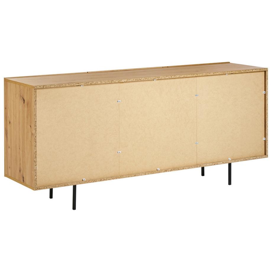 Beliani Sideboard mit 2 Türen aus Faserplatte Skandinavisch KENORA  