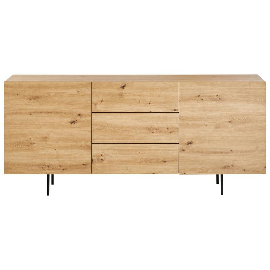 Beliani Sideboard mit 2 Türen aus Faserplatte Skandinavisch KENORA  