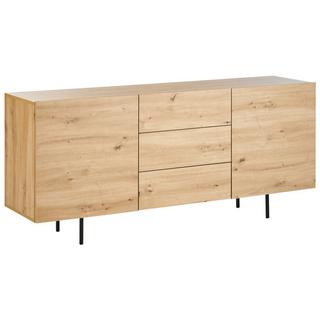 Beliani Sideboard mit 2 Türen aus Faserplatte Skandinavisch KENORA  