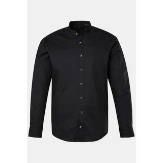 JP1880  Camicia in tradizionale stile Tracht con maniche lunghe, collo alla coreana e vestibilità moderna, fino alla tg. 8XL 