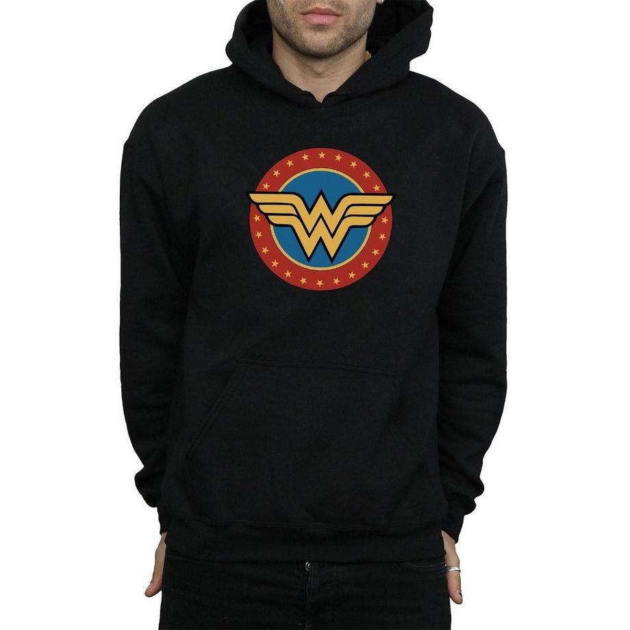 DC COMICS Wonder Woman Logo Felpa con Cappuccio  