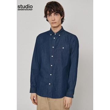 Denimhemd Regular Fit Langarm Uni