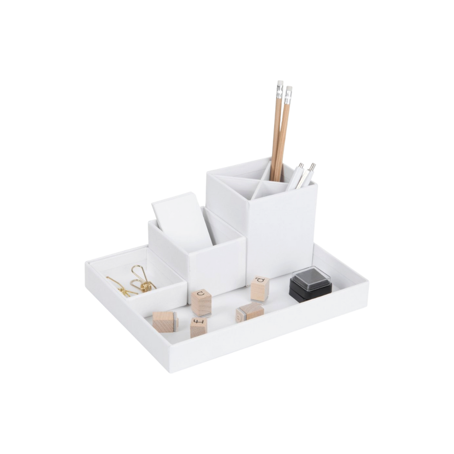 LENA Schreibtisch Organizer   Weiss