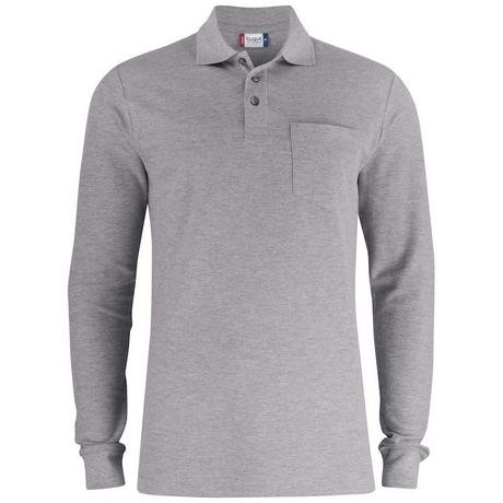 Clique Basic Langarm Poloshirt  