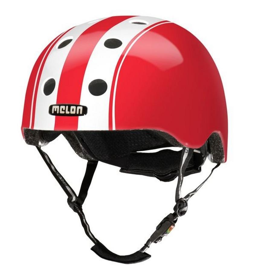 Urban Active Fahrradhelm Decent Double White Red (Gr.46-52cm)