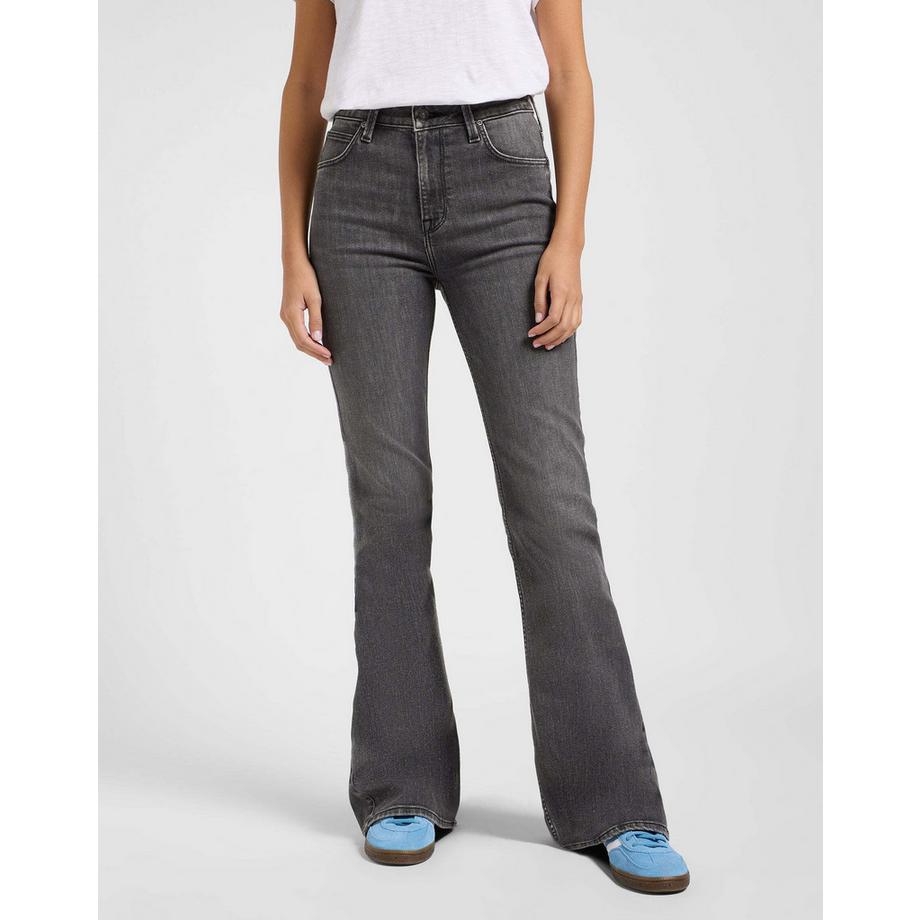 Lee Breese Faded Paint Flare Jeans  