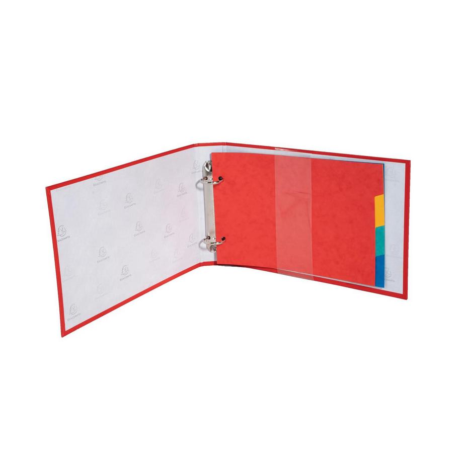 Exacompta Classeur rembordé polypropylène avec intercalaires pour fiches bristol 148x210 2 anneaux 25mm - x 10  