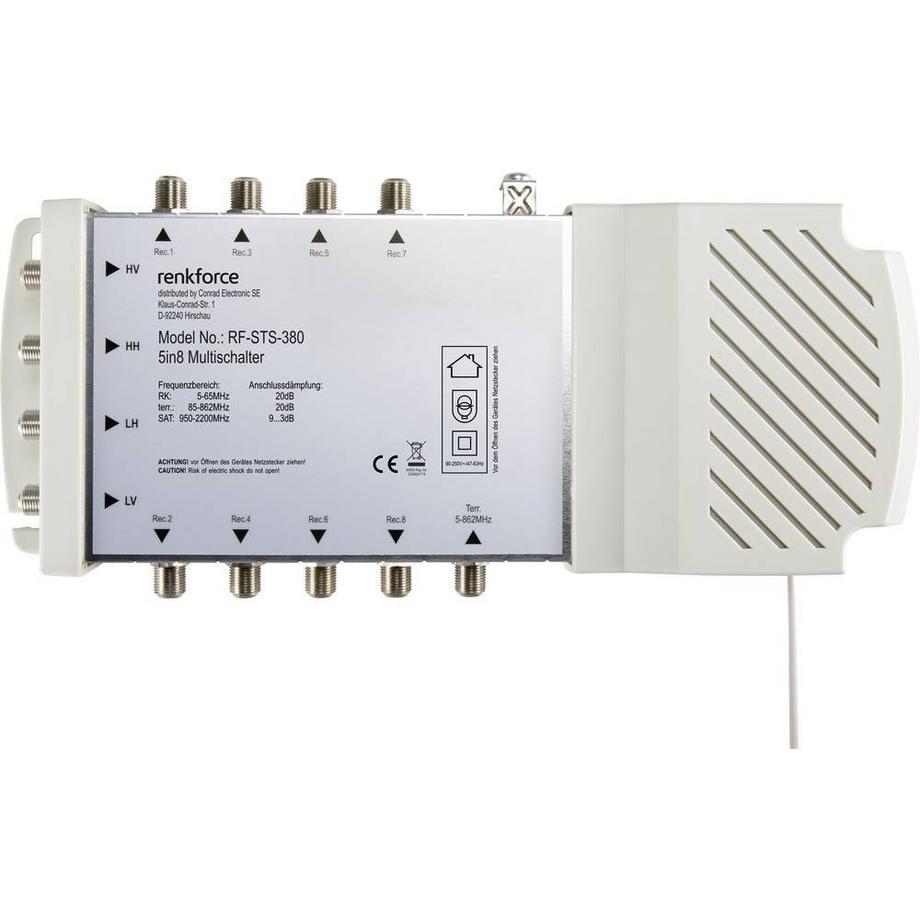 Renkforce  Renkforce Commutateur multiple SAT 