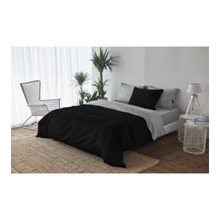 Living Home Uni Satin Doubleface Bettwäsche Set  