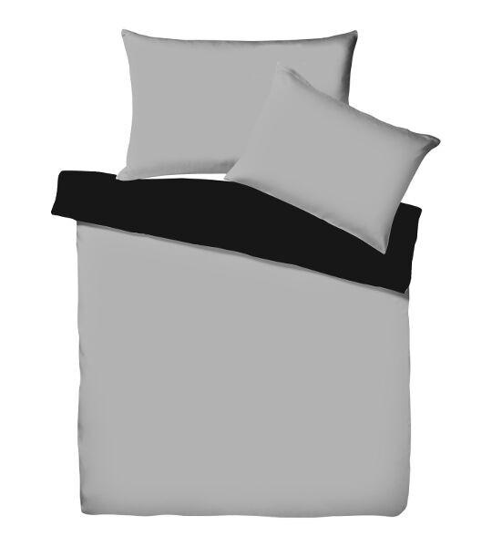 Living Home Uni Satin Doubleface Set de linge de lit  