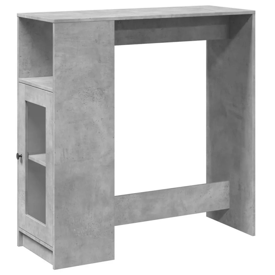 VidaXL - Table de bar bois d'ingénierie, One Size, Gris