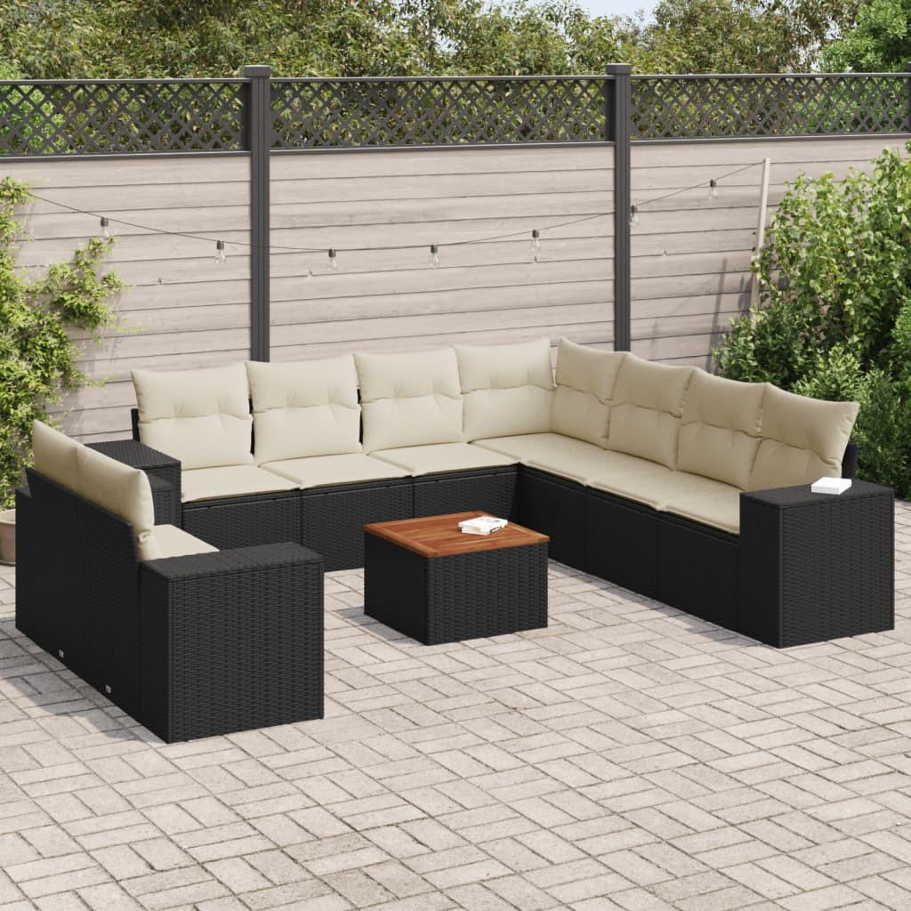 VidaXL set divano da giardino Polirattan  