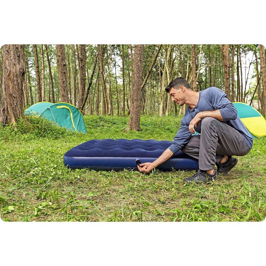 B2X Materasso Gonfiabile 203x152x22 cm con Pompa a Pistone  