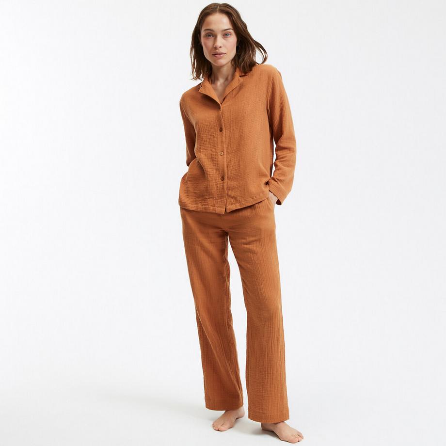 La Redoute Collections Pyjama aus Baumwollgaze  