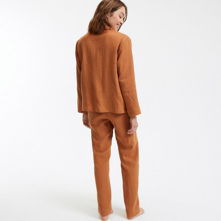 La Redoute Collections Pyjama aus Baumwollgaze  