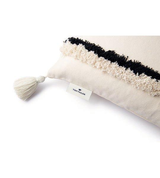 TOM TAILOR Fluffy Stripe Fodera per Cuscino  