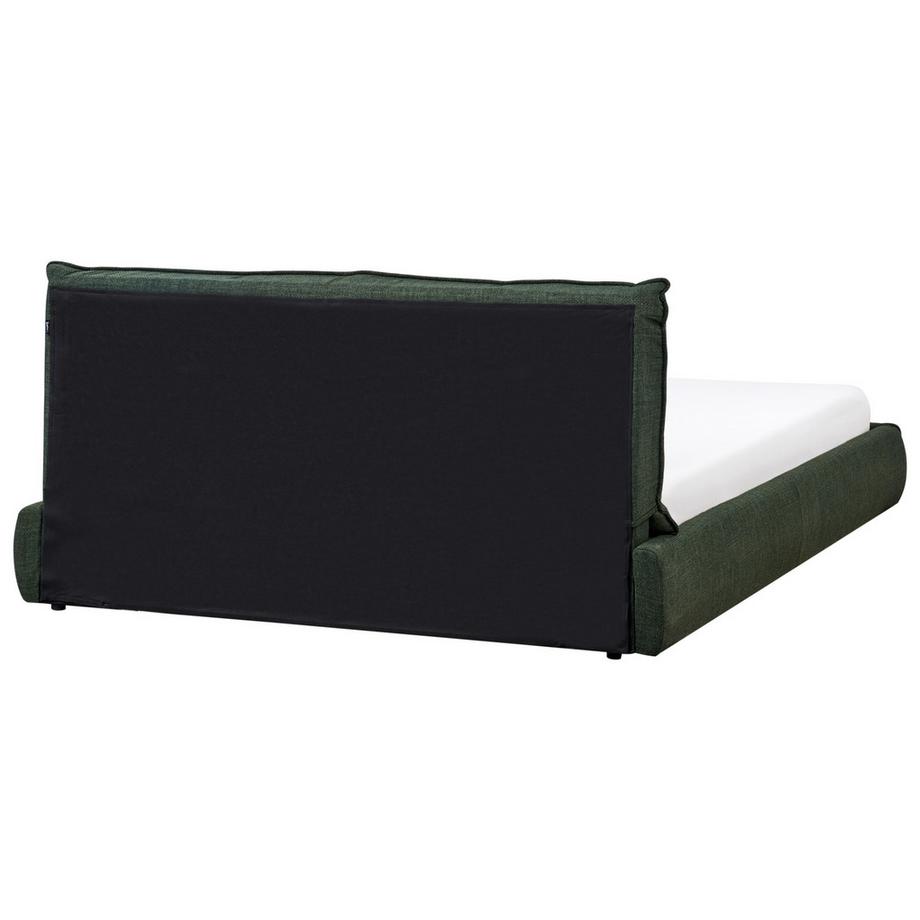 Beliani Lit avec sommier en Tissu  VINAY  