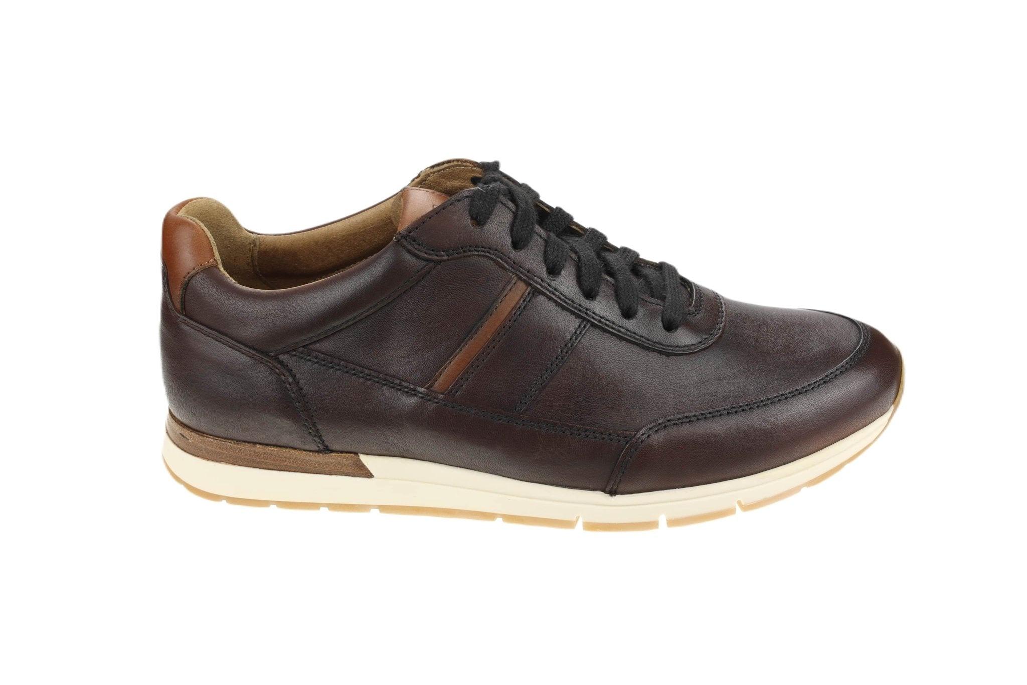 Image of Leder Sneaker Herren Braun 42.5