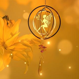 Alopini Carillons éoliens en cristal, 5 pièces, cristal arc-en-ciel, décoration de fenêtre, suspension pour la maison  