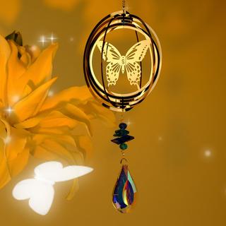 Alopini Carillons éoliens en cristal, 5 pièces, cristal arc-en-ciel, décoration de fenêtre, suspension pour la maison  