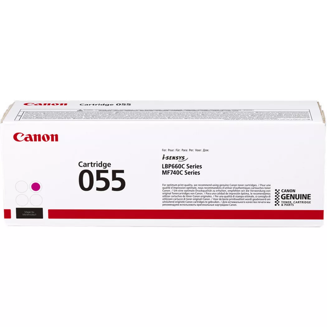 Canon – Toner-Modul 055 magenta CRG M LBP663/MF742 2100 Seiten, One Size