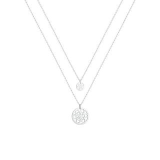 Elli  Halskette 2Er Set Lebensblume Mutter Tochter 925 Silber 