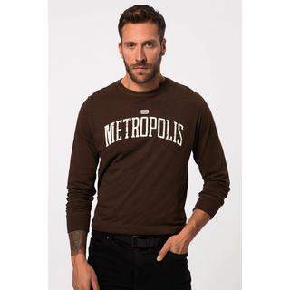 JP1880  Maglia a maniche lunghe con stampa "Metropolis" e scollo a girocollo, disponibile nella versione tall 