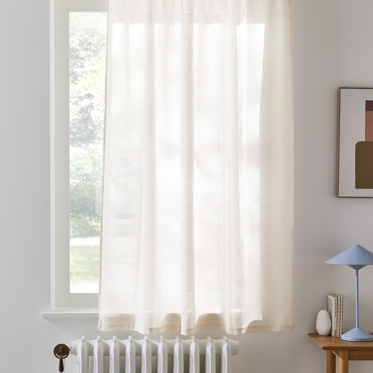 Image of Vorhang Nyong Mit Faltenband Unisex Beige 140x180 cm
