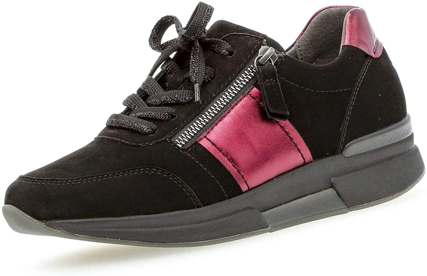 Image of 36.928.87 - Nubuk Wandersneaker Damen Schwarz 40.5