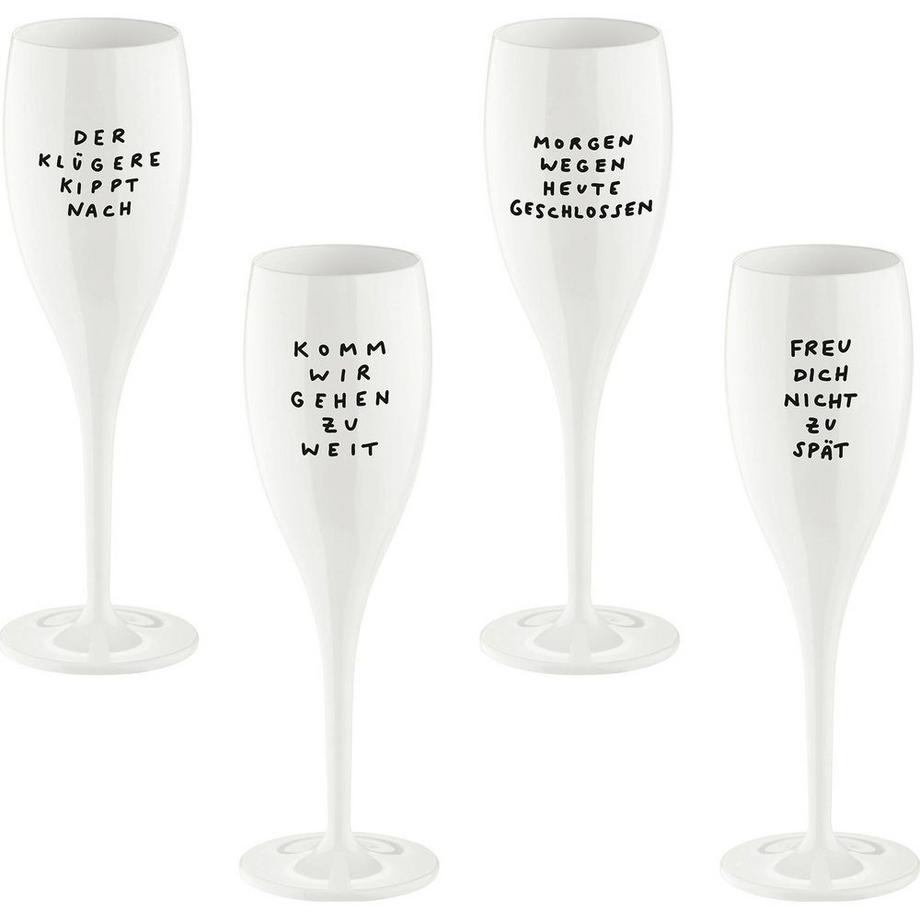 Sektglas Spruchreif 4 Stück