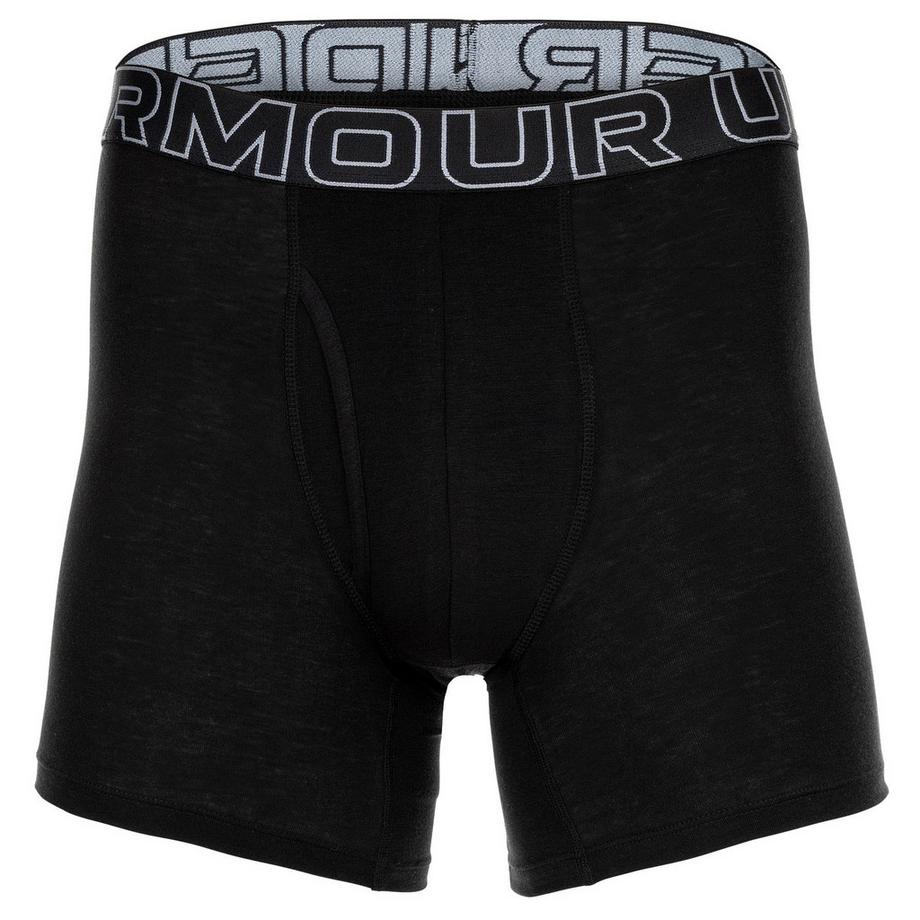 UNDER ARMOUR UA Performance Cotton Solid 6 Inch Boxer Briefs Lot de 3  