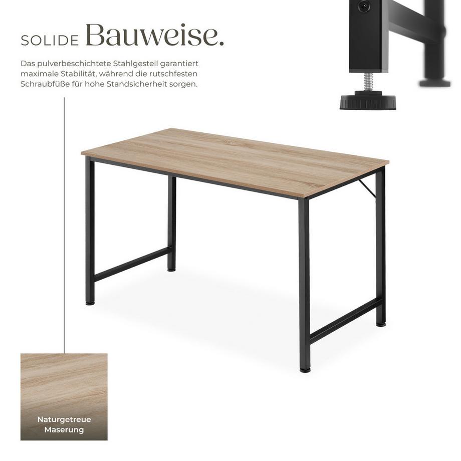 Tectake Schreibtisch Jenkins Industrial Style Holz und Stahl  