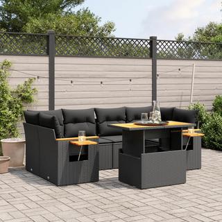 VidaXL set divano da giardino Polirattan  