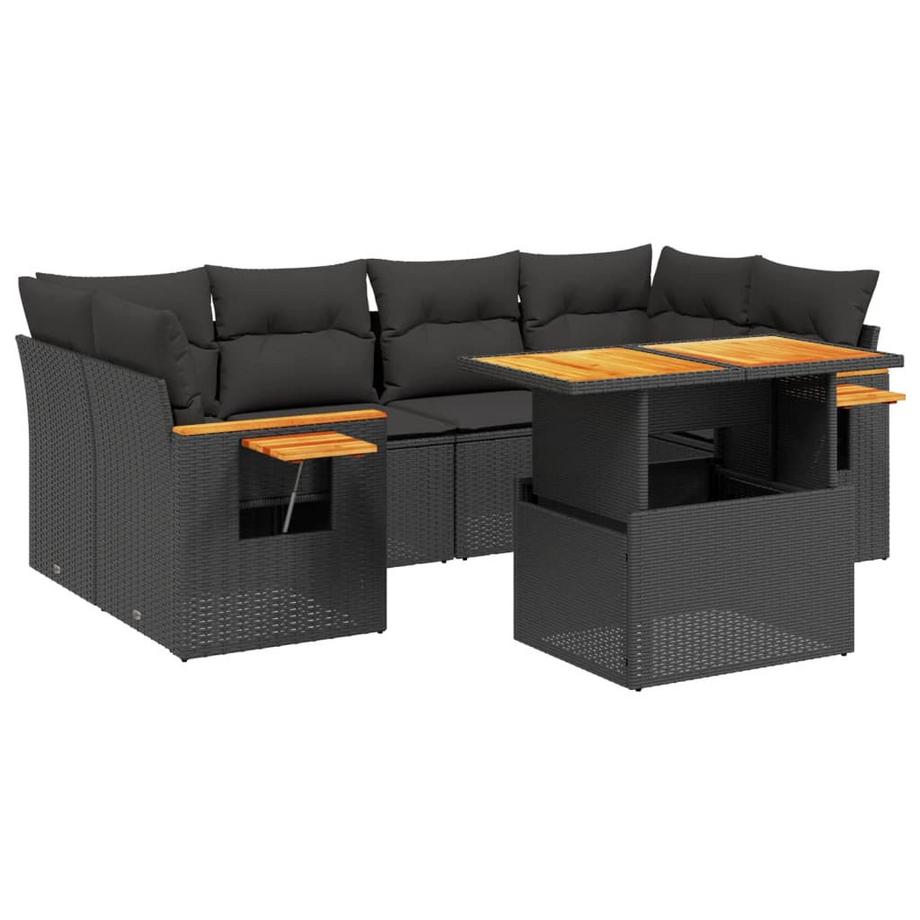set divano da giardino Polirattan