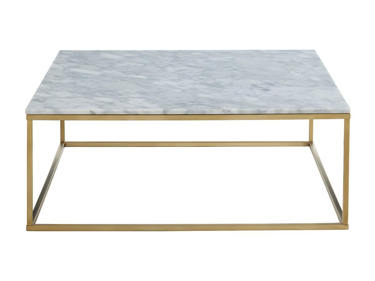 Vente-unique Couchtisch Design Marmor Metall ARETHA Gold  