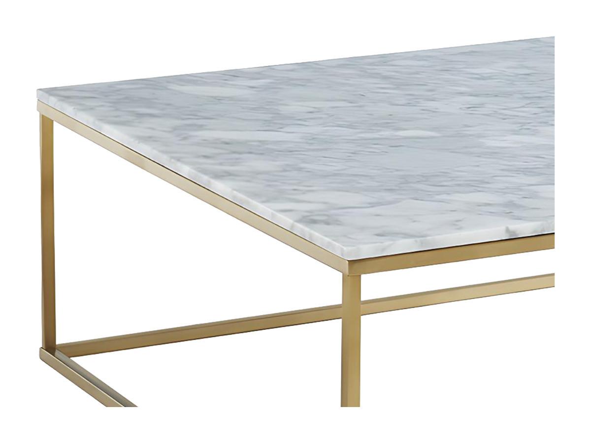 Vente-unique Couchtisch Design Marmor Metall ARETHA Gold  