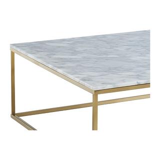 Vente-unique Couchtisch Design Marmor Metall ARETHA Gold  