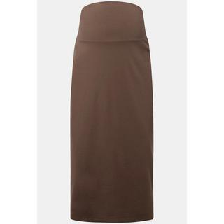 Ulla Popken Bellieva Umstands Jersey Rock mit breitem Elastikbund  