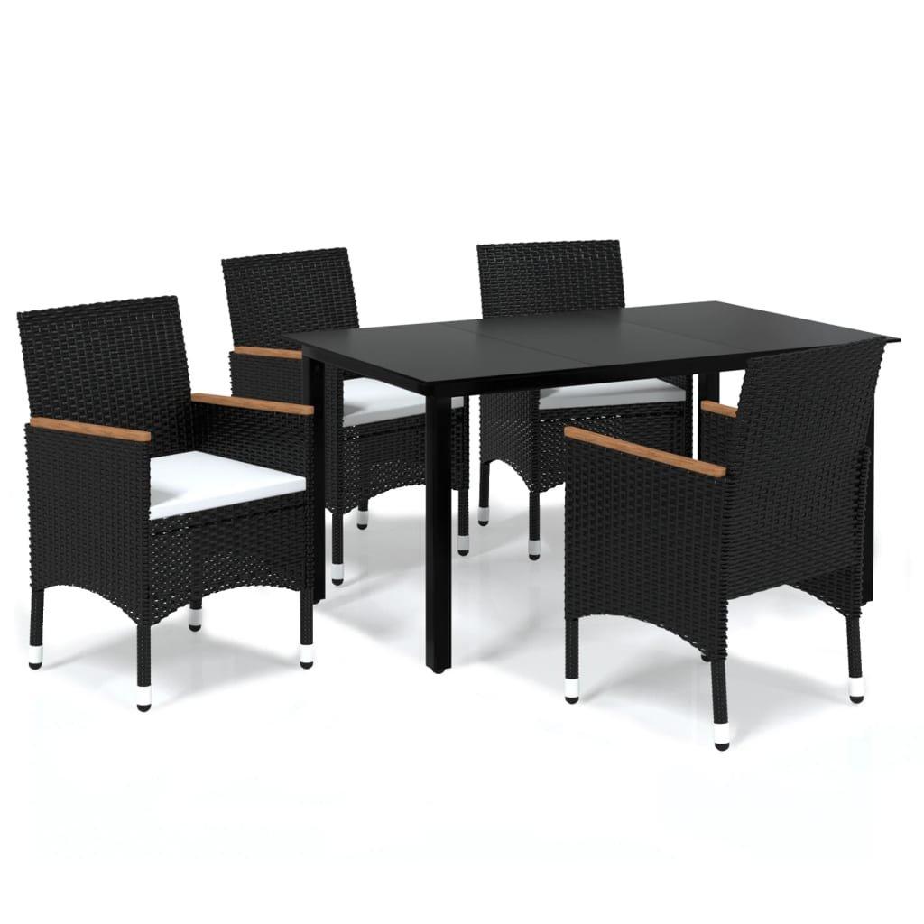 VidaXL set da pranzo Polirattan  