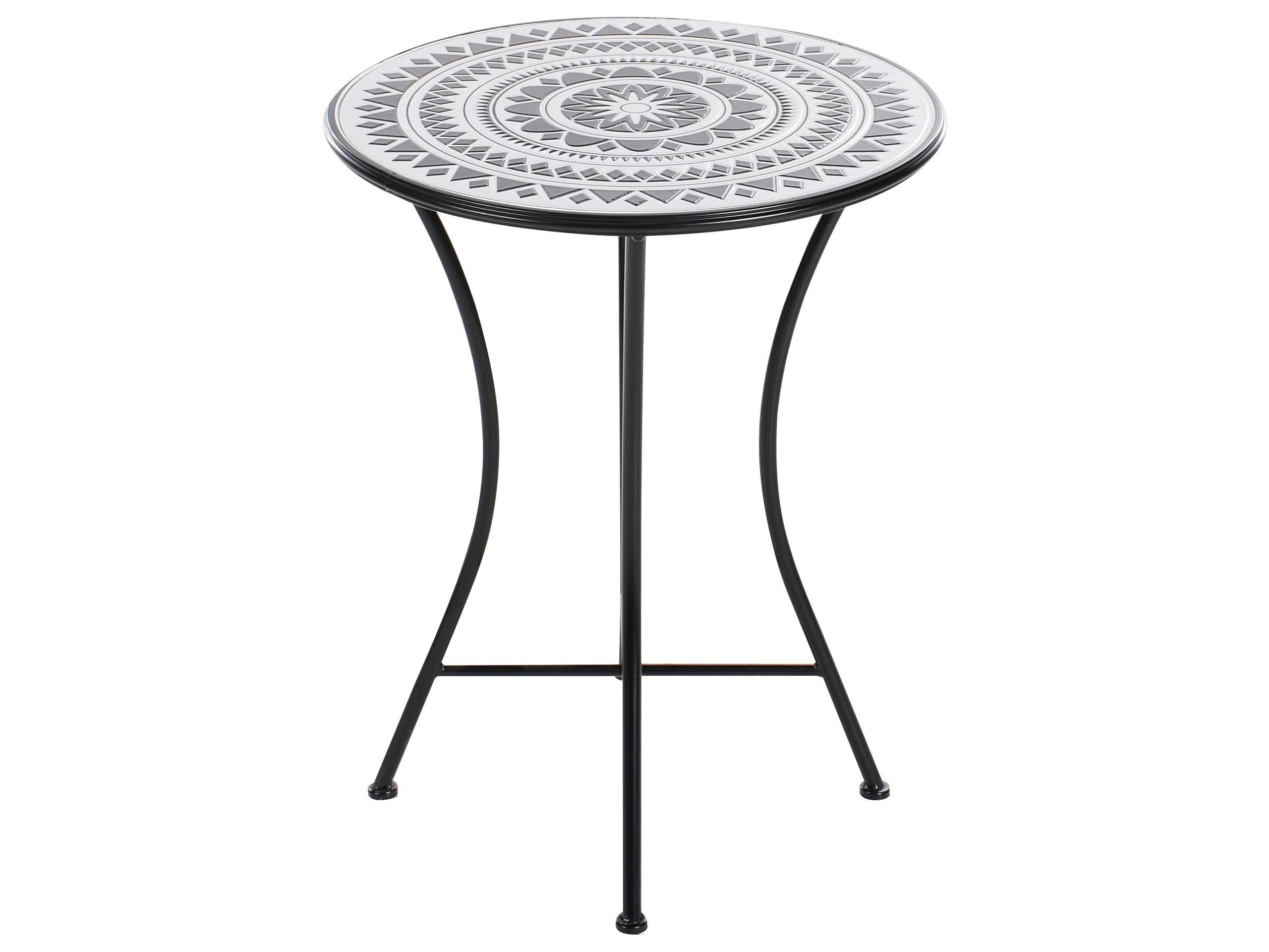 Beliani Outdoor Bistrotisch aus Eisen Rustikal COMISO  