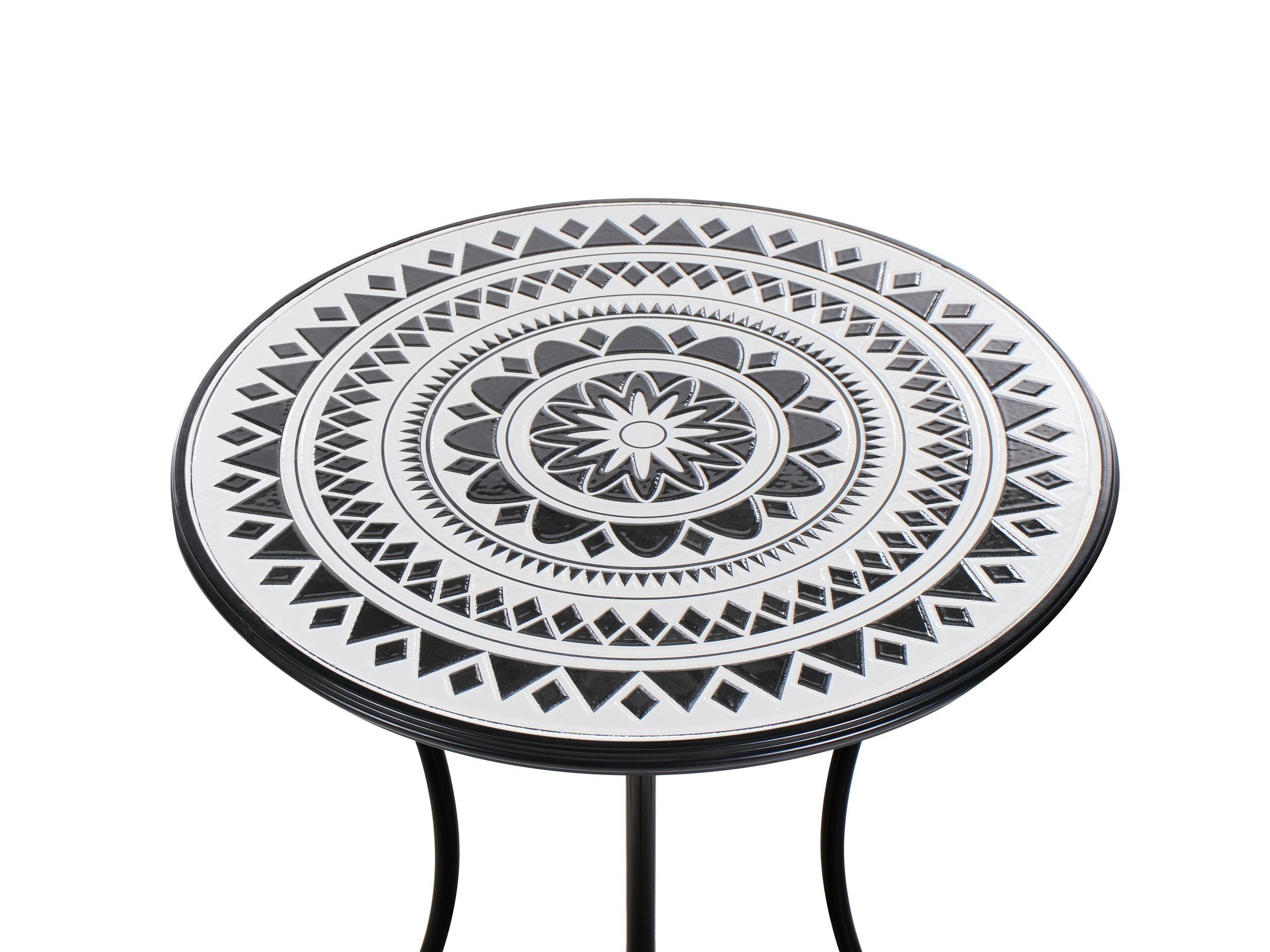 Beliani Outdoor Bistrotisch aus Eisen Rustikal COMISO  