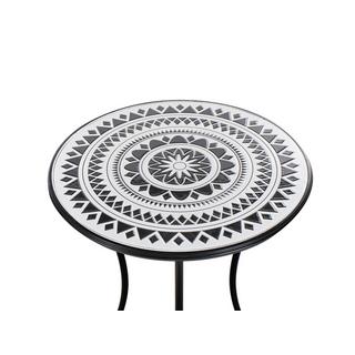 Beliani Outdoor Bistrotisch aus Eisen Rustikal COMISO  