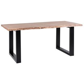 Beliani Table de repas en Acacia Moderne HEBY  