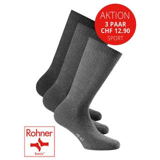 Rohner Basic Sport Socken 3er-Pack  