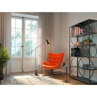 mutoni Fauteuil pivotant Oscar Velours orange  