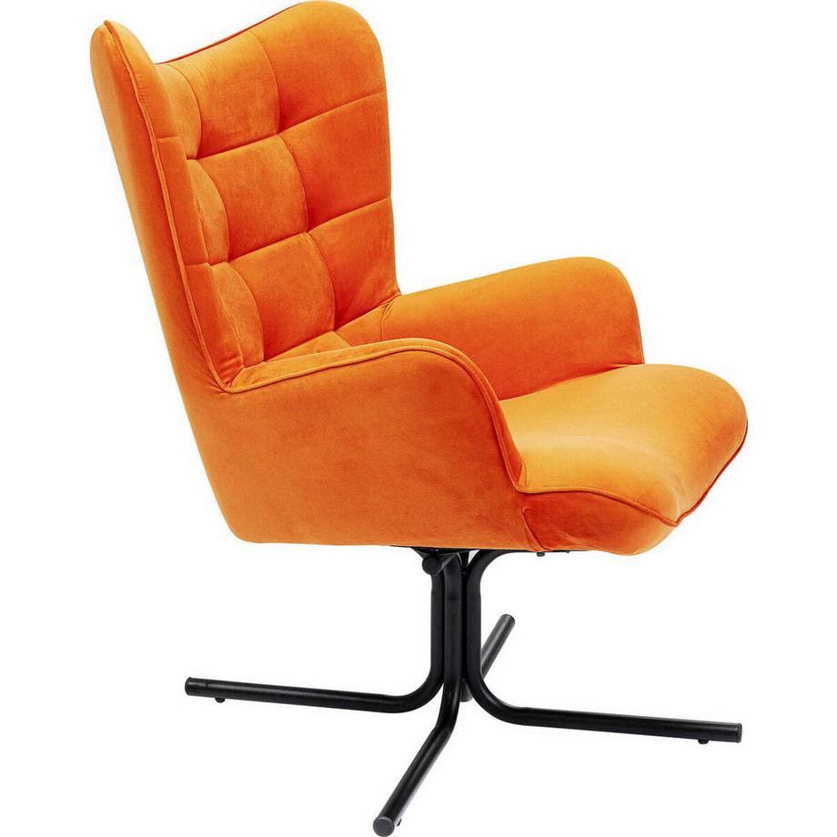 mutoni Drehsessel Oscar Velvet orange  