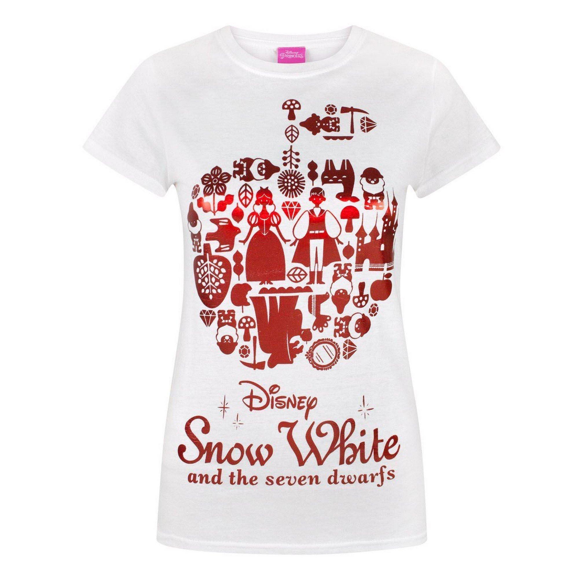 Image of Snow Folien Tshirt Damen Weiss S