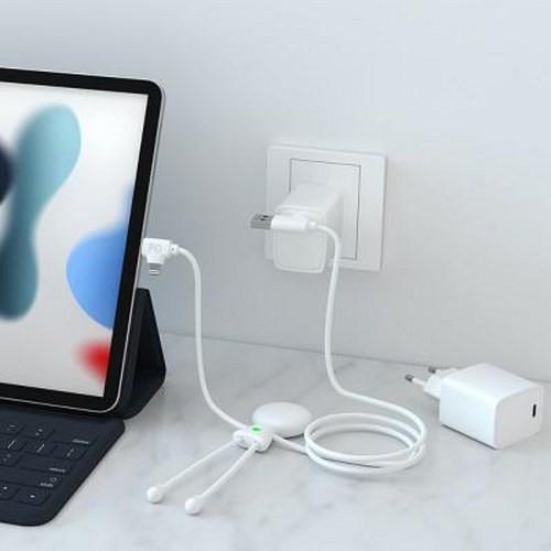 Xoopar  Chargeur+ Câble USB A+C/micro USB+ USB C+ Lightning 