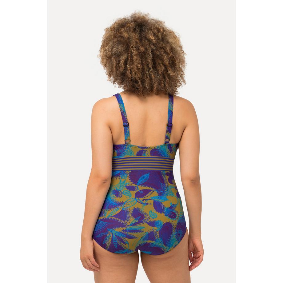 Ulla Popken Maillot de bain Imprimé Sportif Bonnets Souples  